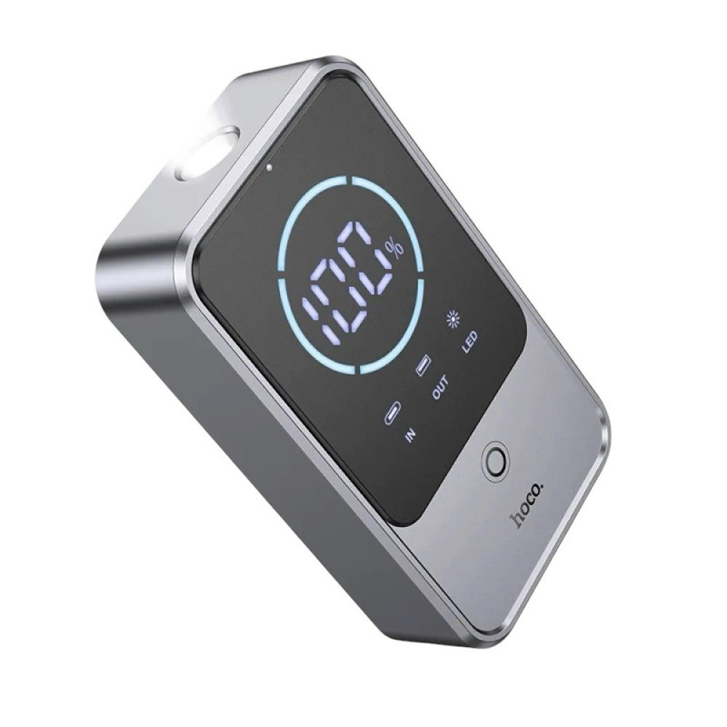 УМБ - пусковий пристрій (бустер) Hoco QS7 Source smart emergency start-up 10 000mAh 800A Metal gray