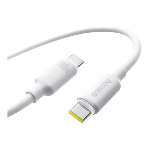 USB кабель Baseus Type-C to Type-C E0426705, 100W white 2m