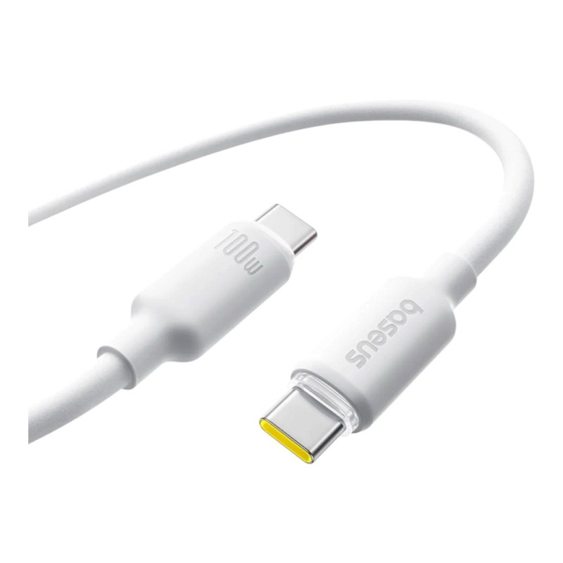 USB кабель Baseus Type-C to Type-C E0426705, 100W white 2m USB кабель Baseus Type-C to Type-C E0426705, 100W white 2m