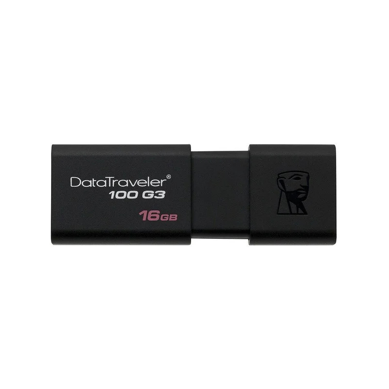 USB флеш 16 Гб Kingston DT100 G3 USB 3.1 black