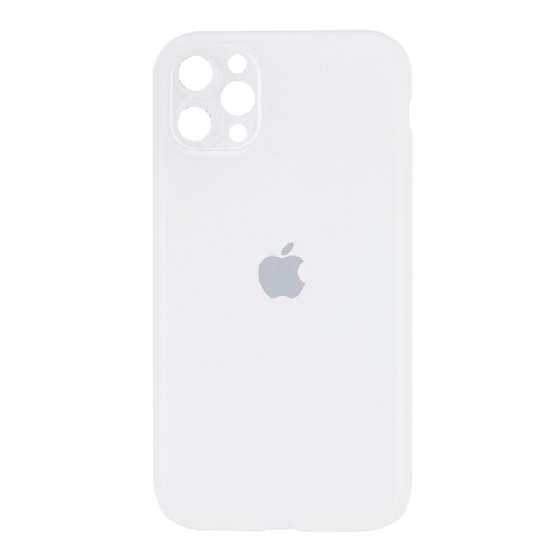Накладка Original Silicone Case iPhone 12 Pro Max white Close Camera