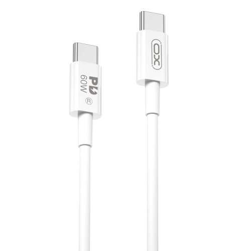USB кабель XO NB-Q190A Type-C to Type-C white