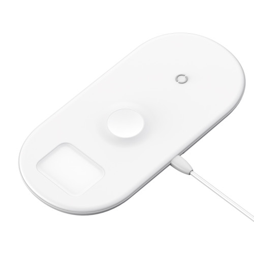 Бездротовий зарядний пристрій Baseus Smart 3in1 18W white (WX3IN1-C02)