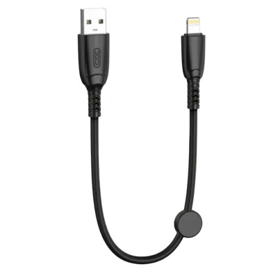 USB кабель XO NB247 Lightning black 0.25m USB кабель XO NB247 Lightning black 0.25m