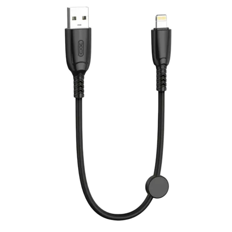 USB кабель XO NB247 Lightning black 0.25m