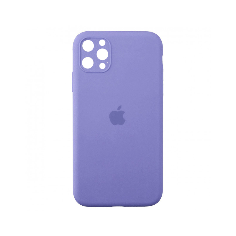 Накладка Original Silicone Case iPhone 12 Pro lilak Close Camera