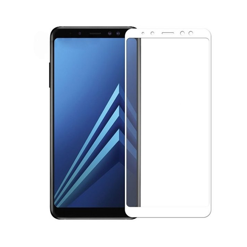 Захисне скло Glass Samsung A605 Galaxy A6 Plus 2018 9D white