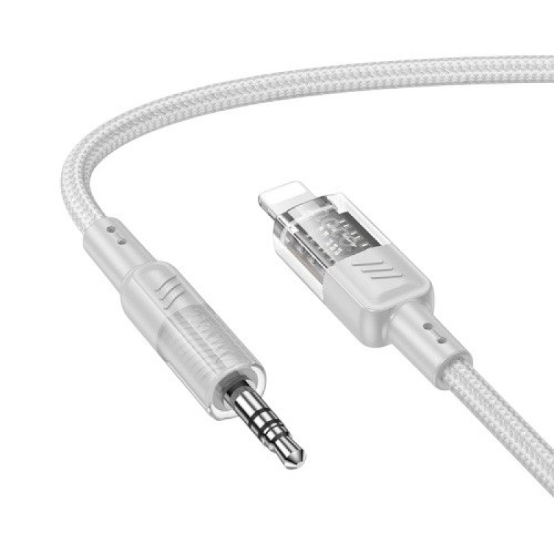 Перехідник iPhone Lightning на AUX 3.5 Hoco UPA27 gray Перехідник iPhone Lightning на AUX 3.5 Hoco UPA27 gray