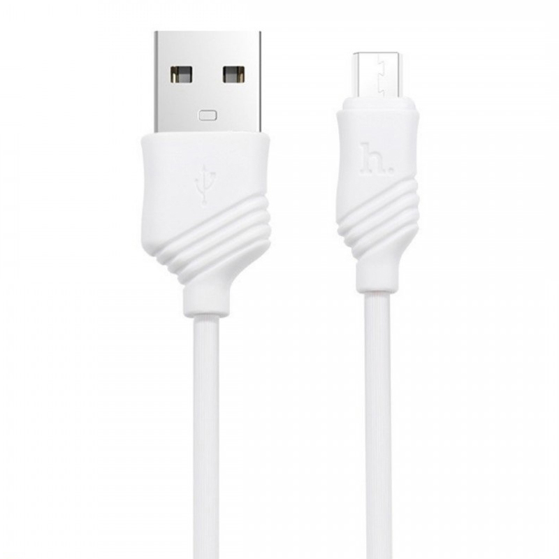 USB кабель Hoco X6 Khaki microUSB white