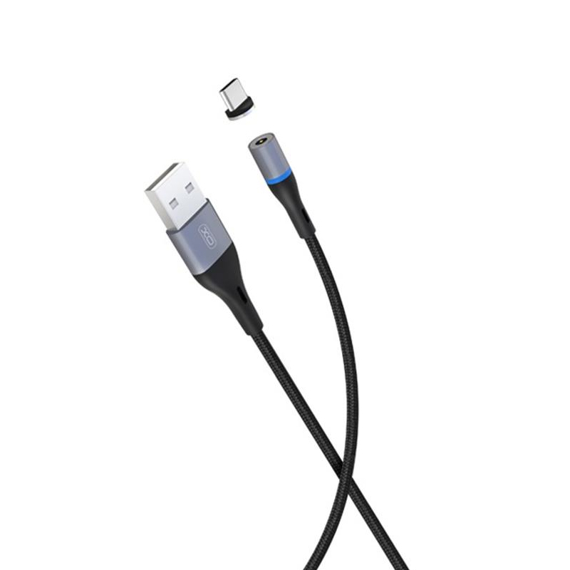 USB кабель XO NB125 Type-C магнітний black