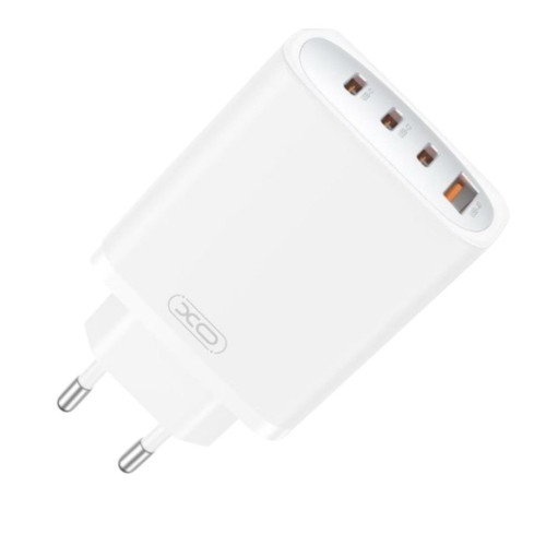 Зарядний пристрій XO CE22 2USB-C, 2USB-A 45W white Зарядний пристрій XO CE22 2USB-C, 2USB-A 45W white