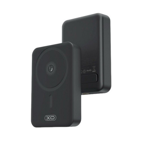 Зовнішній акумулятор XO PR231 10000 mAh 15W PD 20W black magnetic wireless charger Зовнішній акумулятор XO PR231 10000 mAh 15W PD 20W black magnetic wireless charger