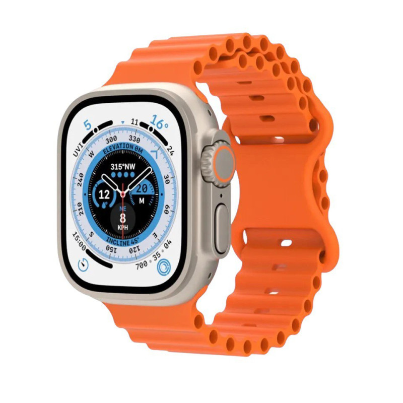 Ремінець для Apple Watch Ocean Band 42, 44, 45, 49 orange