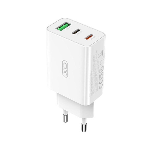 Зарядний пристрій XO L101 USB-C PD 20W, USB-C PD 18W, USB-A QC 3.0 18W white Зарядний пристрій XO L101 USB-C PD 20W, USB-C PD 18W, USB-A QC 3.0 18W white