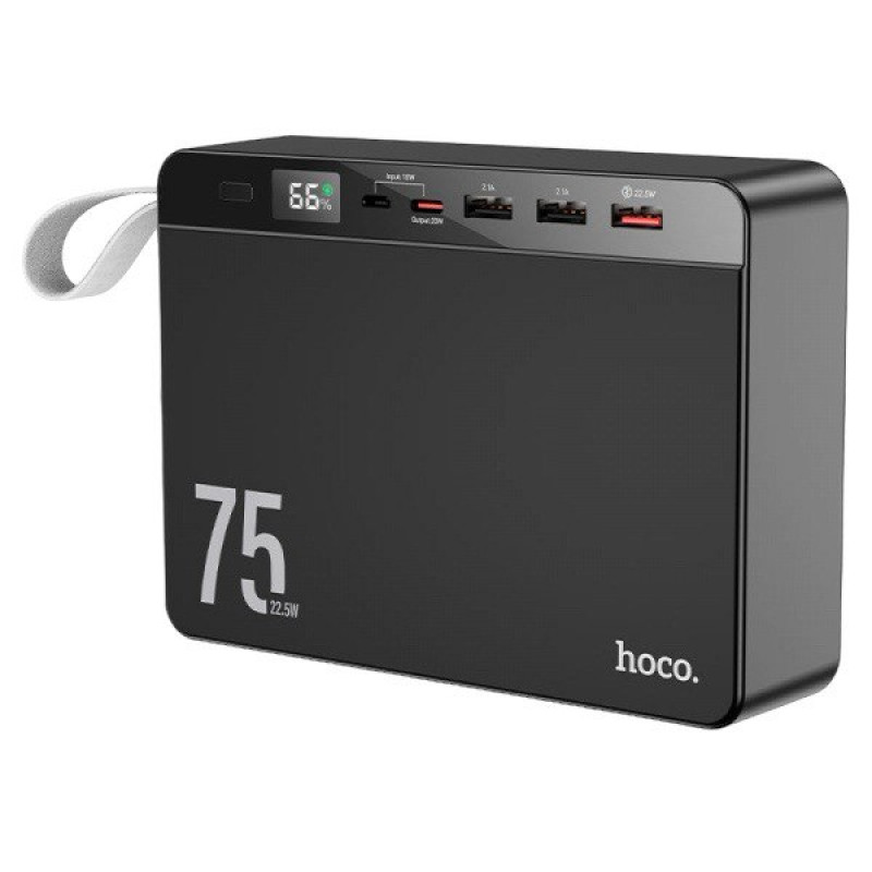 Зовнішній акумулятор Hoco J94 22.5W 75000 mAh black