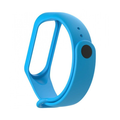 Ремінець для Xiaomi Mi Band 3, 4 silicone light blue Ремінець для Xiaomi Mi Band 3, 4 silicone light blue