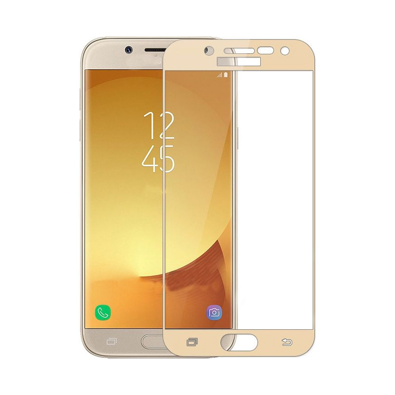 Захисне скло Glass Samsung J330 Galaxy J3 2017 Full Glue gold