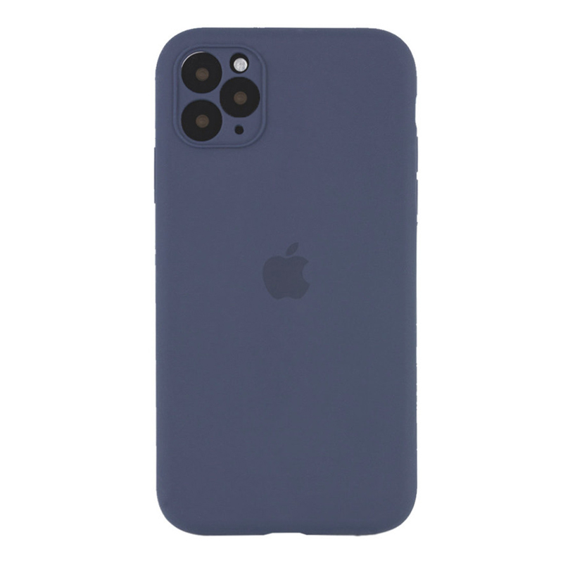 Накладка Original Silicone Case iPhone 11 Pro gray lavender Close Camera
