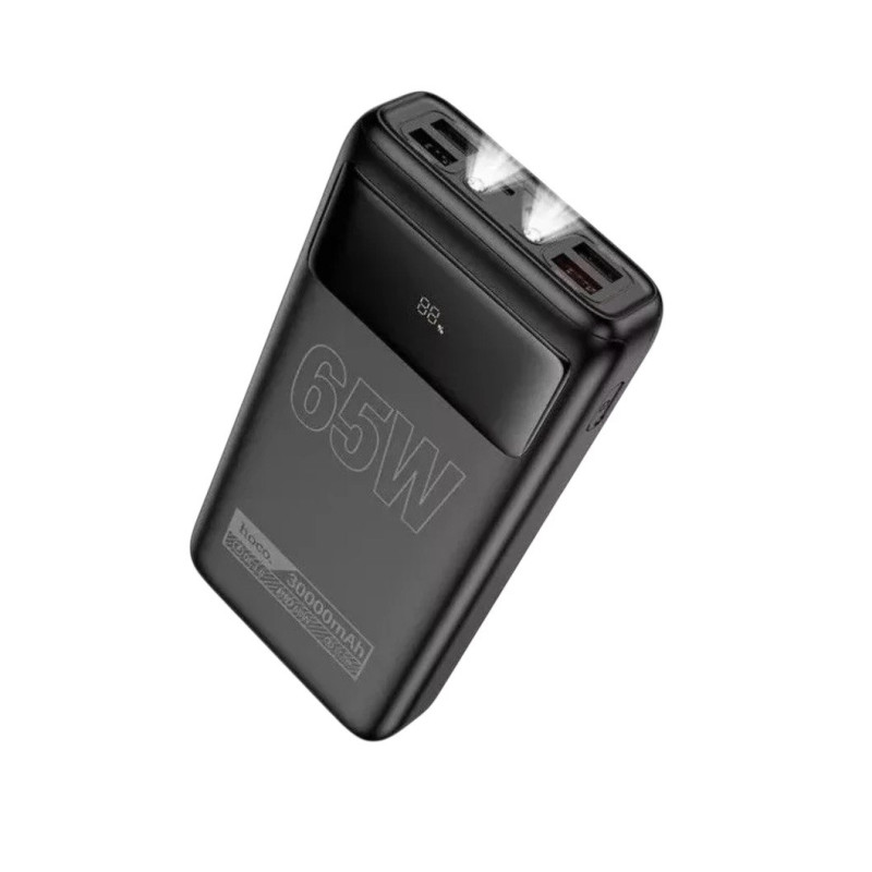 Зовнішній акумулятор Hoco DB81 30000 mAh 65W black