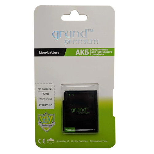 Акумулятор Samsung S5250 EB494353VU Grand Premium