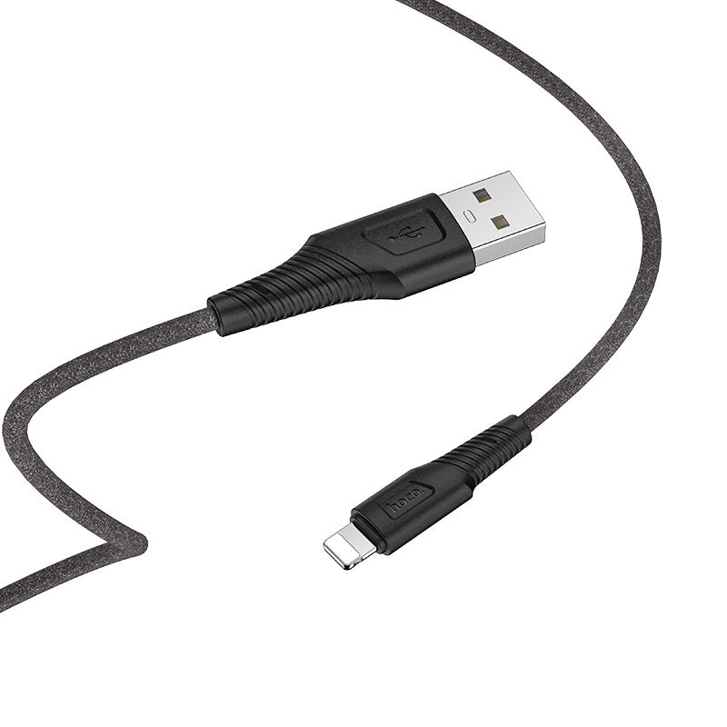 USB кабель Hoco X58 Airy Silicone Lightning black