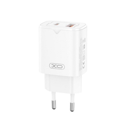 Зарядний пристрій XO L130 USB-C PD30W, USB-A QC 3.0 white Зарядний пристрій XO L130 USB-C PD30W, USB-A QC 3.0 white