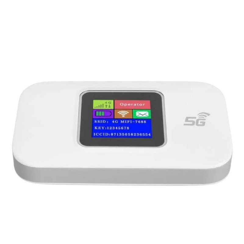 Wi-Fi Роутер MF68E-ELCD з екраном 4G LTE 300Mbps 2.4GHz white