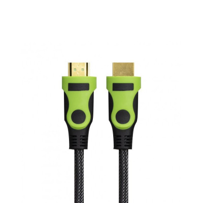 Кабель HDMI на HDMI 1.5 метра black-green