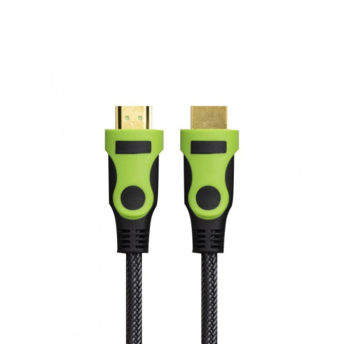 Кабель HDMI на HDMI 1.5 метра black-green