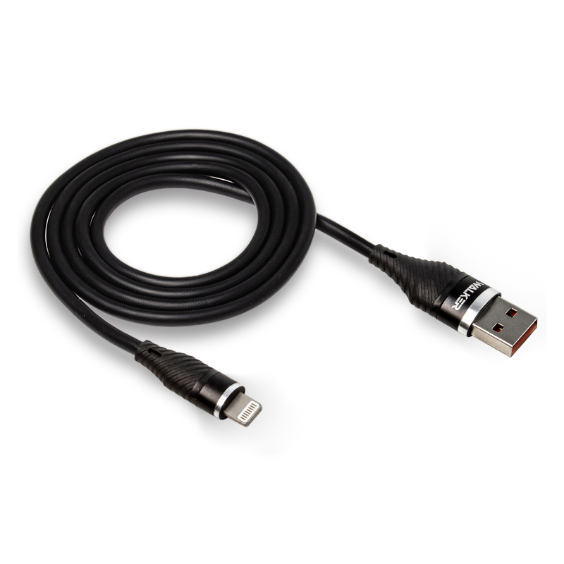 USB кабель Walker C735 Lightning 2 метри black
