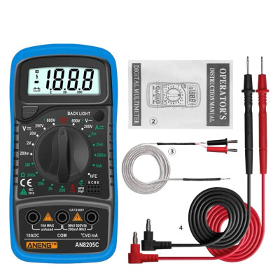Цифровий мультиметр Aneng A8205C blue Цифровий мультиметр Aneng A8205C blue