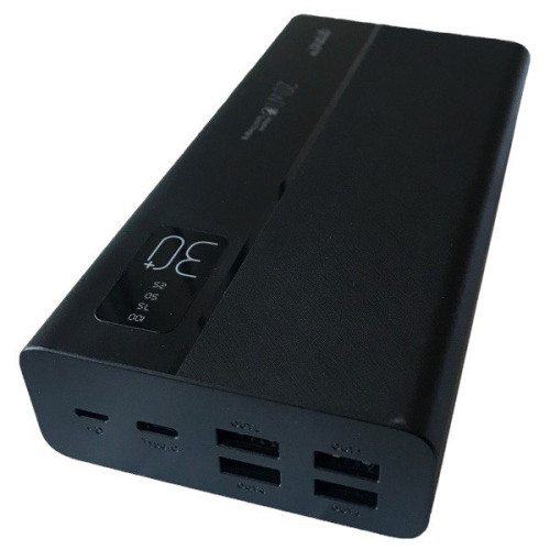 Зовнішній акумулятор Grand A30P5 PD 20W, QC 18W 30000 mAh black