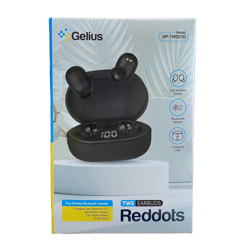 Навушники Bluetooth Gelius Pro Reddots TWS Earbuds GP-TWS010 Black
