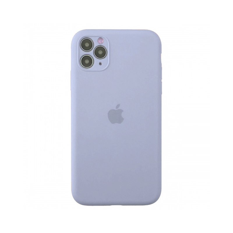 Накладка Original Silicone Case iPhone 11 Pro Max lilak Close Camera