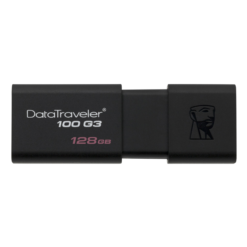 USB флеш 128 Гб Kingston DT100 G3 USB 3.1 black
