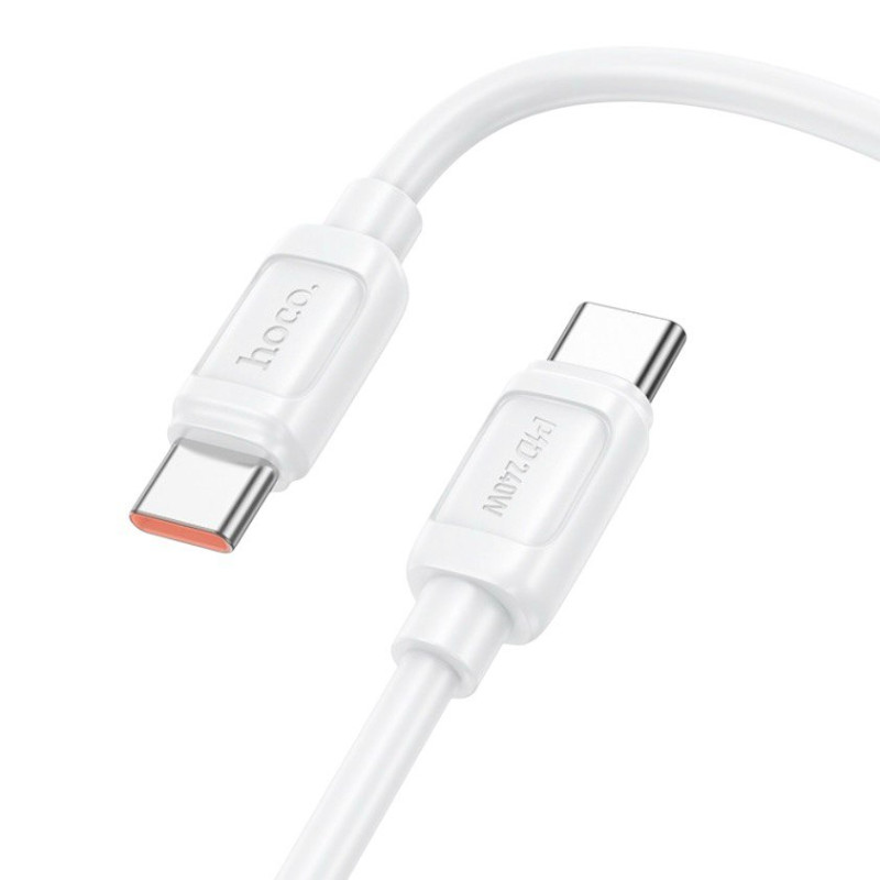 USB кабель Hoco X115 Type-C to Type-C 240W white