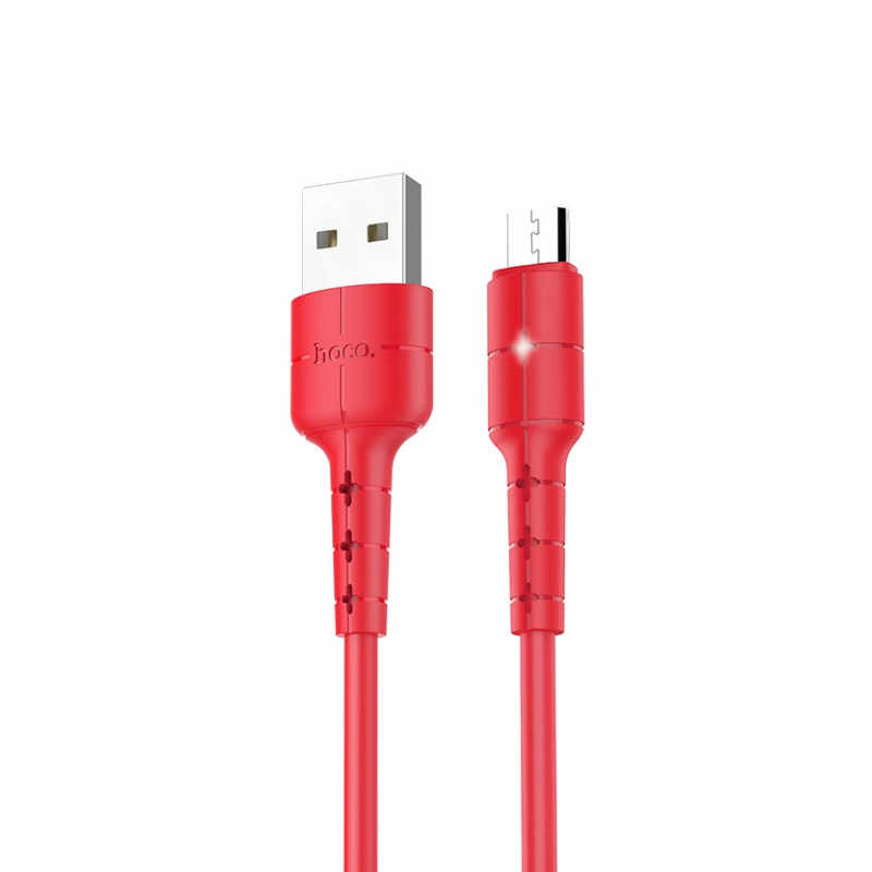 USB кабель Hoco X30 Star microUSB red
