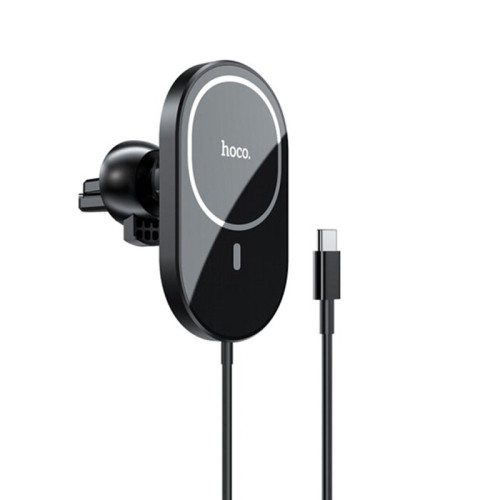 Автотримач з бездротовим зарядним Hoco CA90 black Автотримач з бездротовим зарядним Hoco CA90 black
