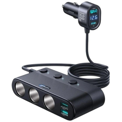 Автомобільний зарядний пристрій розгалужувач Joyroom JR-CCL01 139W