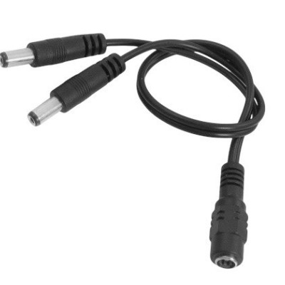 Кабель до роутеру подовжувач розголужувач 5.5/2.5мм на 2 x 5.5/2.1мм 0,4м