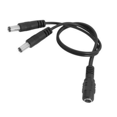 Кабель до роутеру подовжувач розголужувач 5.5/2.5мм на 2 x 5.5/2.1мм 0,4м