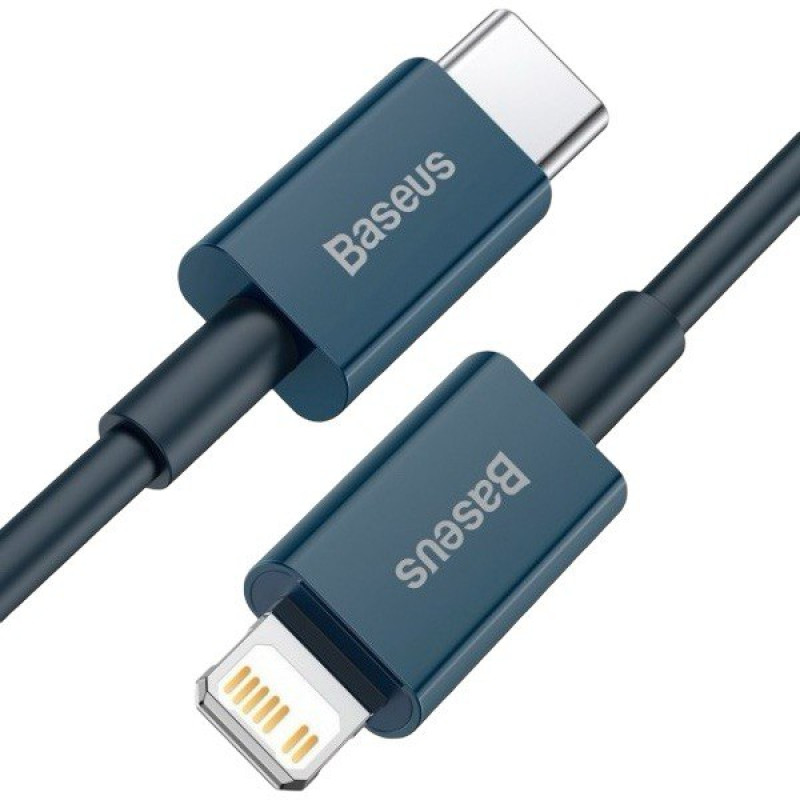 USB кабель Baseus CATLYS-C03 Type-C to Lightning blue 2 метри