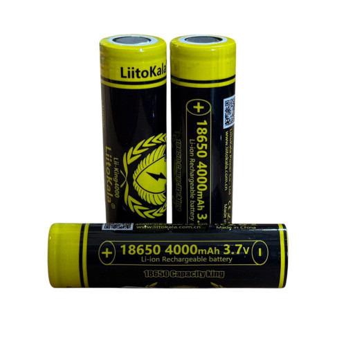 Аккумулятор 18650 4000mAh LiitoKala King4000 PCB чорно-жовтий Аккумулятор 18650 4000mAh LiitoKala King4000 PCB чорно-жовтий