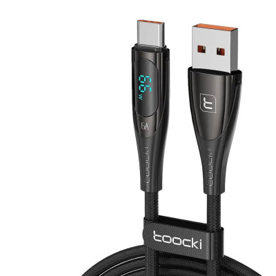 USB кабель Toocki Type-C TQ-X34 LCD, 66W black