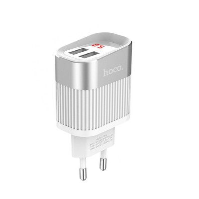 Зарядний пристрій Hoco C40A 2 USB 2100 mA white Зарядний пристрій Hoco C40A 2 USB 2100 mA white