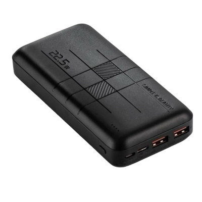 Зовнішній акумулятор XO PR187 QC 18W, PD 20W 10000 mAh black Зовнішній акумулятор XO PR187 QC 18W, PD 20W 10000 mAh black