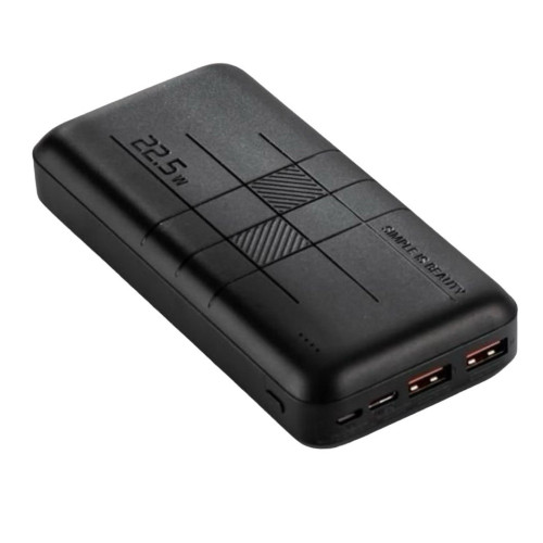 Зовнішній акумулятор XO PR187 QC 18W, PD 20W 10000 mAh black