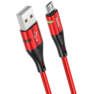 USB кабель Hoco U93 Gold collar microUSB red USB кабель Hoco U93 Gold collar microUSB red