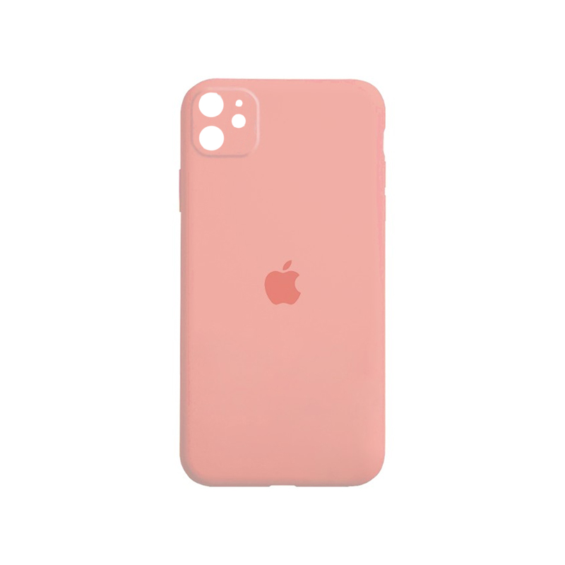 Накладка Original Silicone Case iPhone 12 mini pink Close Camera