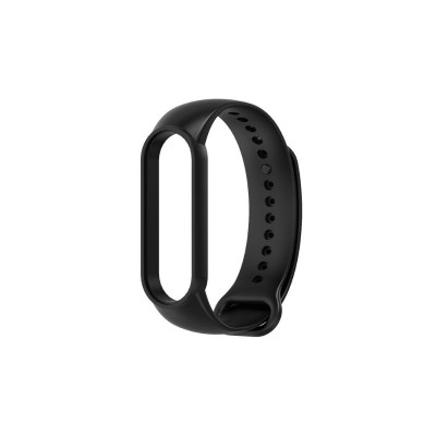 Ремінець для Xiaomi Mi Band 5, 6, 7 silicone black Ремінець для Xiaomi Mi Band 5, 6, 7 silicone black